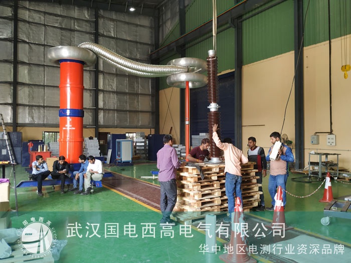 国电西高远赴印度为客户维修串联谐振设备