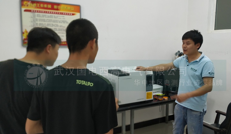 国电西高为新疆水电厂调试油色谱